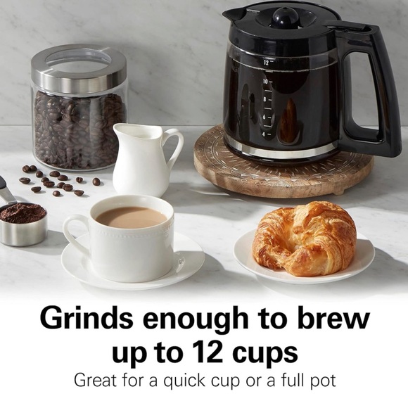 Hamilton Beach Fresh Grind Electric Coffee Grinder, 12 Cups, White NWT - Picture 3 of 5